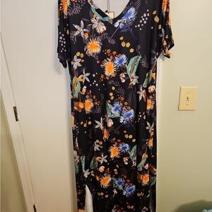 Floral Print Maxi Dress